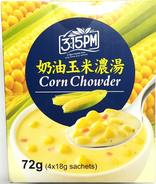 3:15pm - corn chowder box 70g